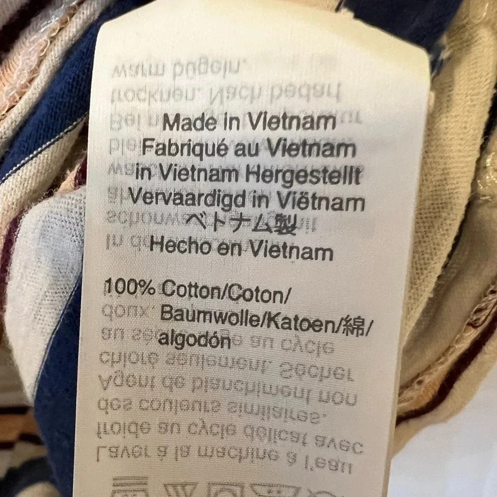 Madewell Whisper Cotton Ringer Tee in Victor Stripe Small - Picture 7 of 8